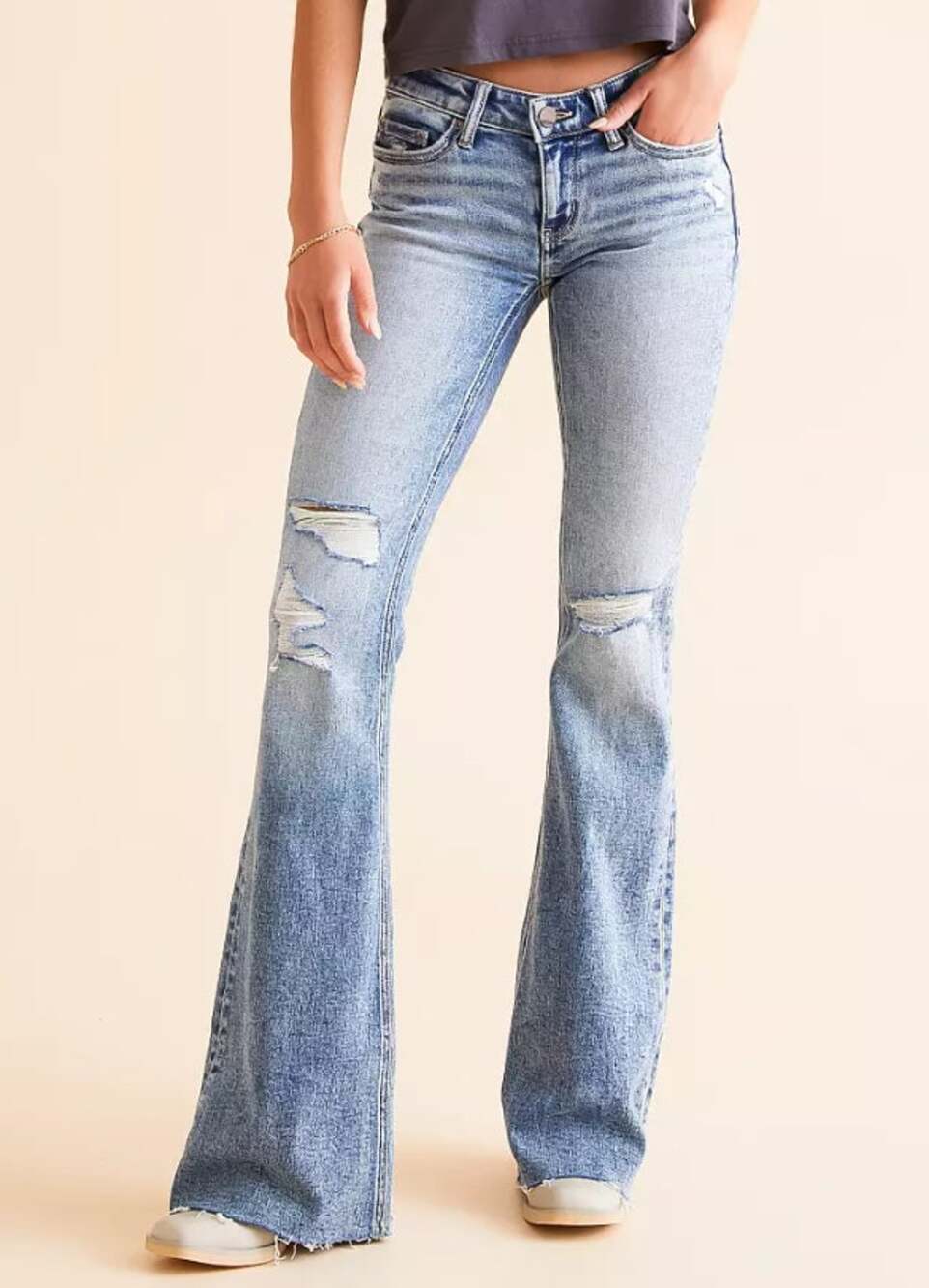 EUC BKE Stella Flare Stretch Jean - 25 waist